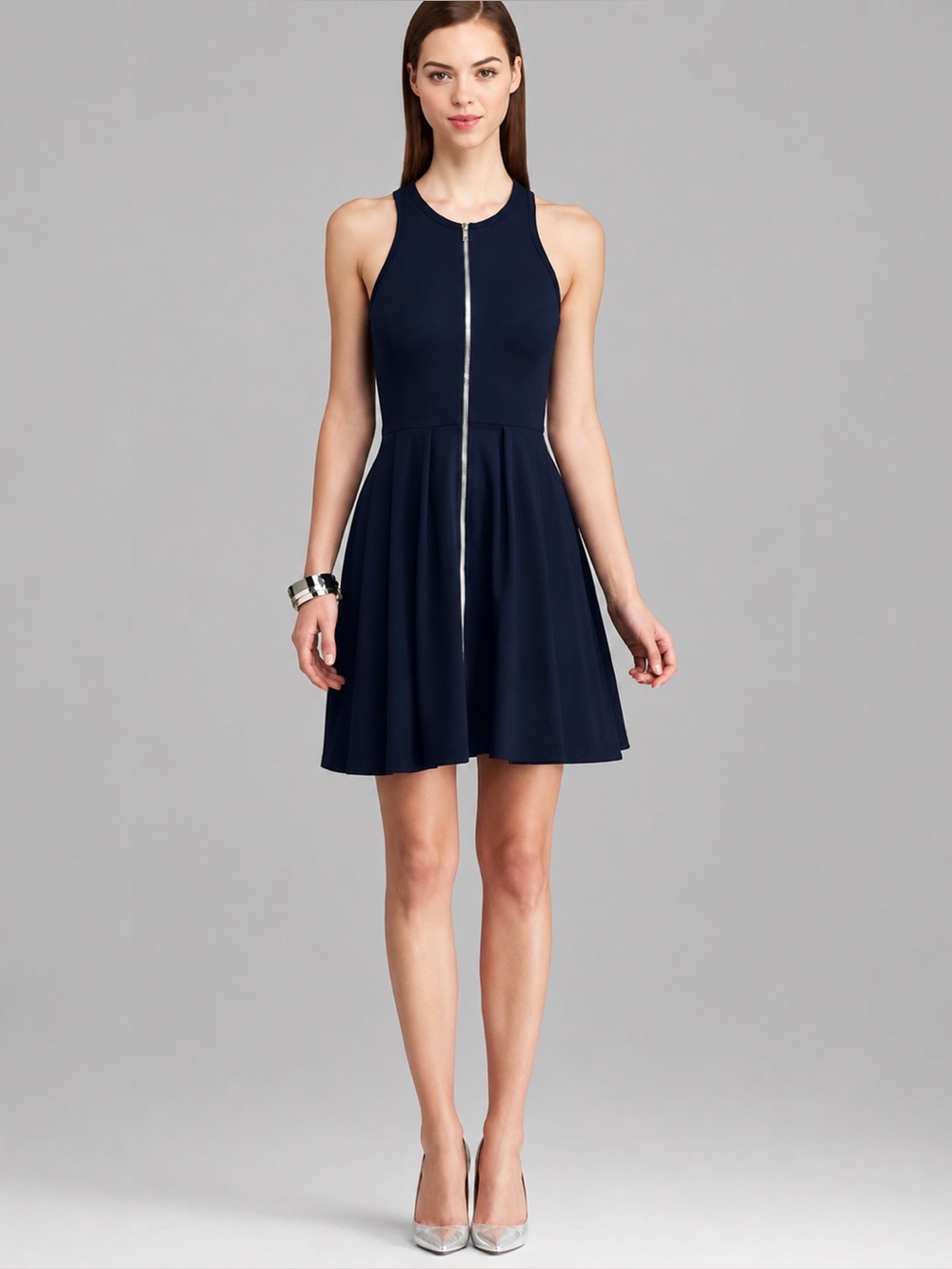 Bailey 44 Sporty Fit/Flare Navy Mini Dress Racerback From Revolve Small Athletic - Picture 14 of 14